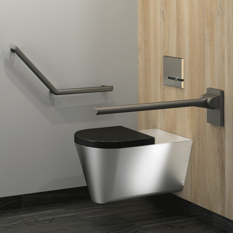 Delabie S21 S wall mounted WC set, electric frame set and lid