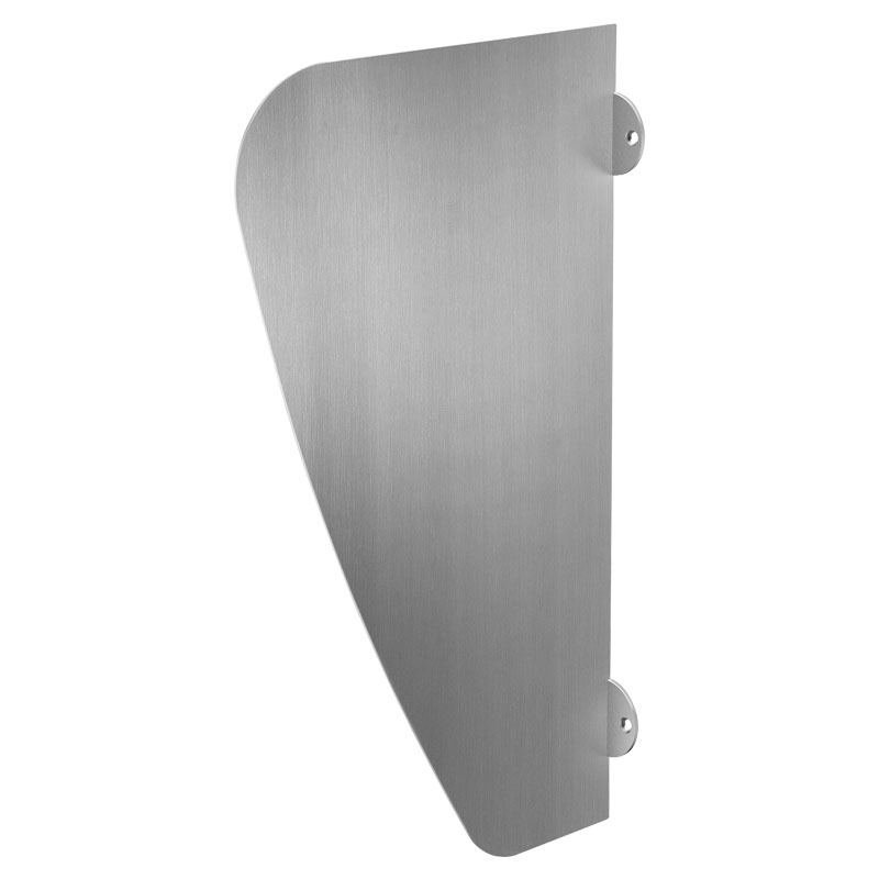 AZA Urinal divider 304 stainless steel satin 600 x 350 mm