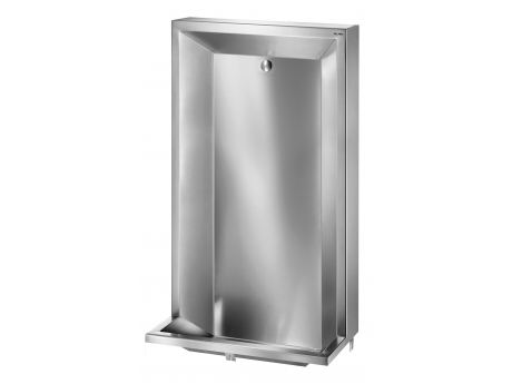 L free standing rec urinal L600 back inlet 30 04 st steel sat (ex-0310200001)