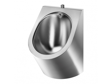 DELTA urinal top inlet vertical waste 304 st steel satin