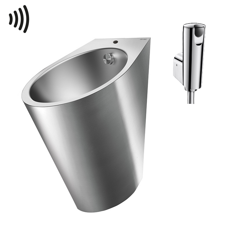Delabie FINO urinal with electronic valve, battery