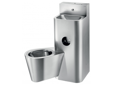 Delabie Combi KOMPACT WC + wash basin with service box