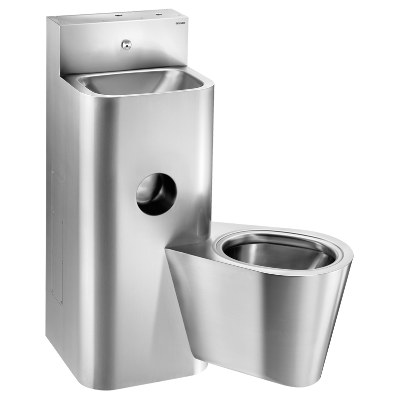 Delabie COMBI KOMPACT WC + wash basin, wall mounted, with cistern