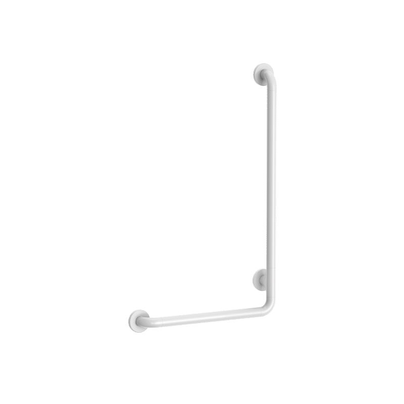 L-shaped handrail Ø32 H750 white Nylon 