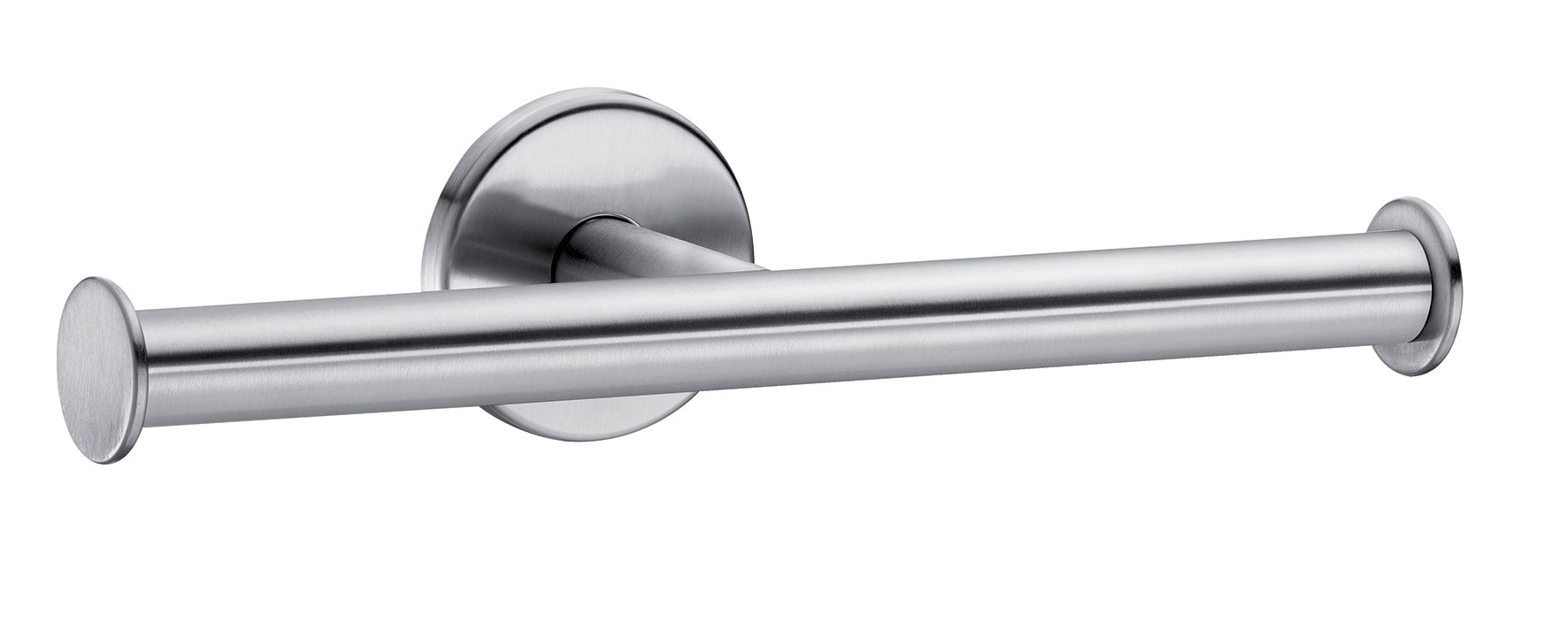 Delabie double toilet roll holder, polished satin stainless steel