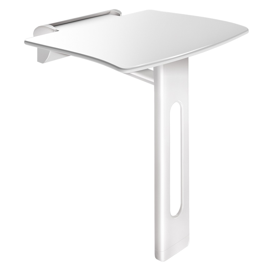 Be-Line removable lift-up shower seat with white leg