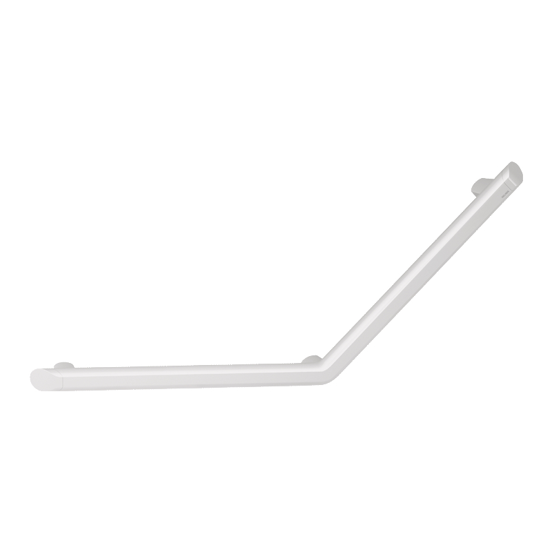 Be-Line grab bar 135° Ø35 400x400 3 fix pts white aluminium