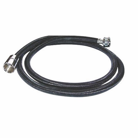 Black polyamide flexible shower hose L1.5m 